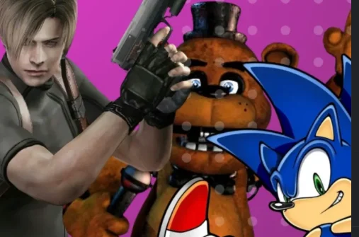 Leon, Freddy Fazbear e Sonic